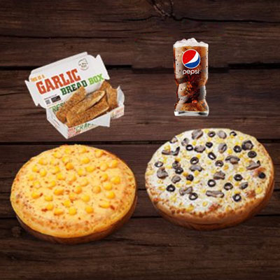 "Meal for 2 from Dominos (Veg) - Combo - 03 - Click here to View more details about this Product